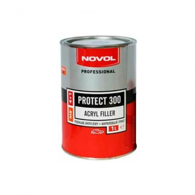 Грунт Акриловый 4+1 Ms Серый NOVOL Protect300, 1,0+0,25 NOVOL 3701135822