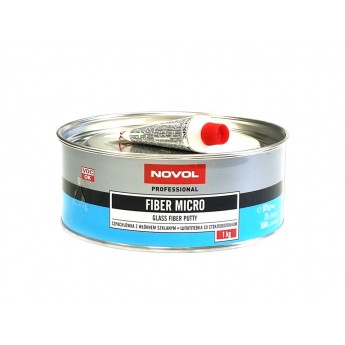 Шпатлевка автомобильная NOVOL Fiber Micro Glass Putty (микростекловолокно) 1 кг.